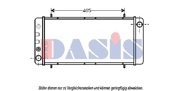 AKS DASIS radiatorius, variklio aušinimas 370032N